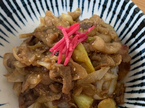 すき焼きみたいな♪豚丼